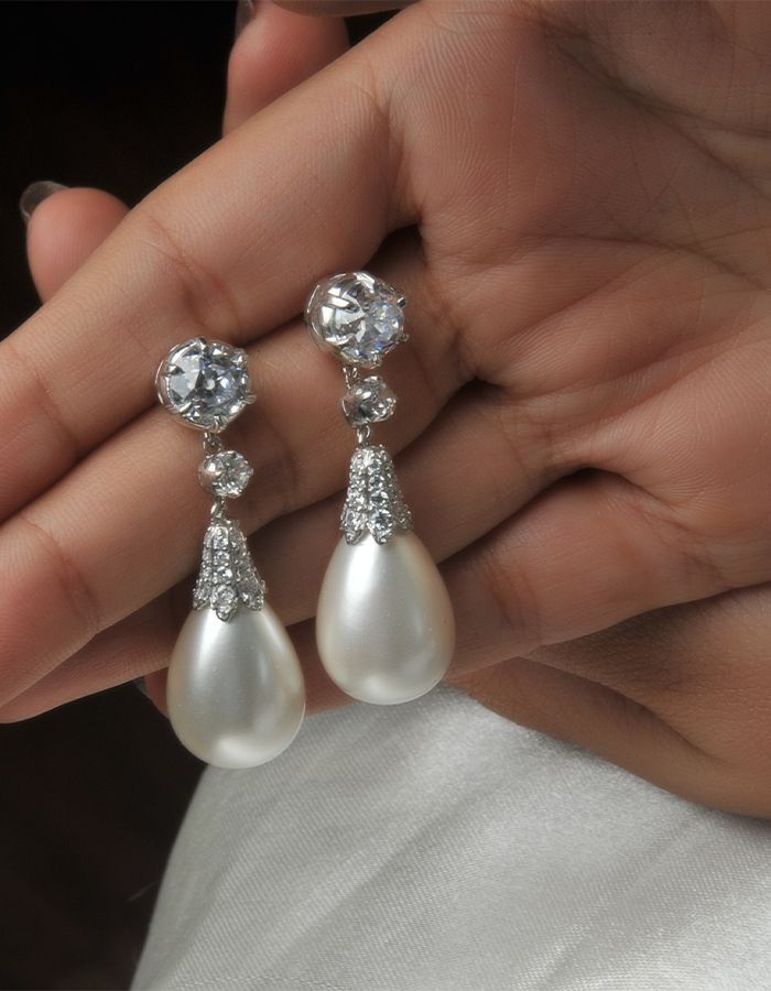 dangle earrings women silver