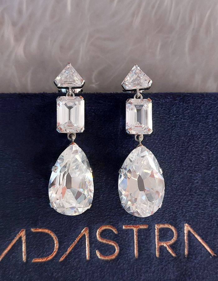 Diamond Dangle earrings.