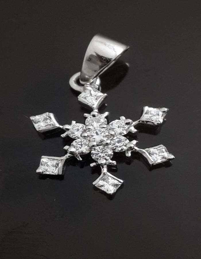 winter flower diamond brooch