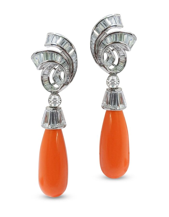 silver drop earrings