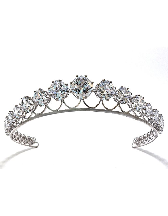 radiant  diamond tiara