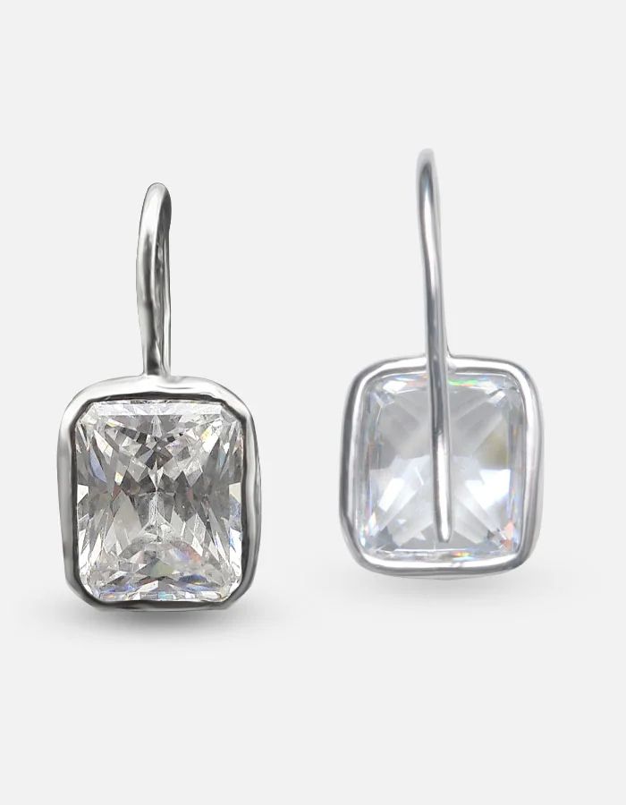 silver earrings
