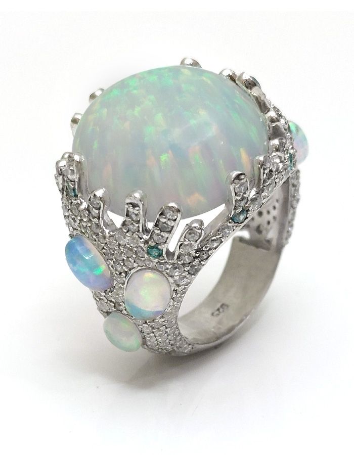 opal cocktail ring