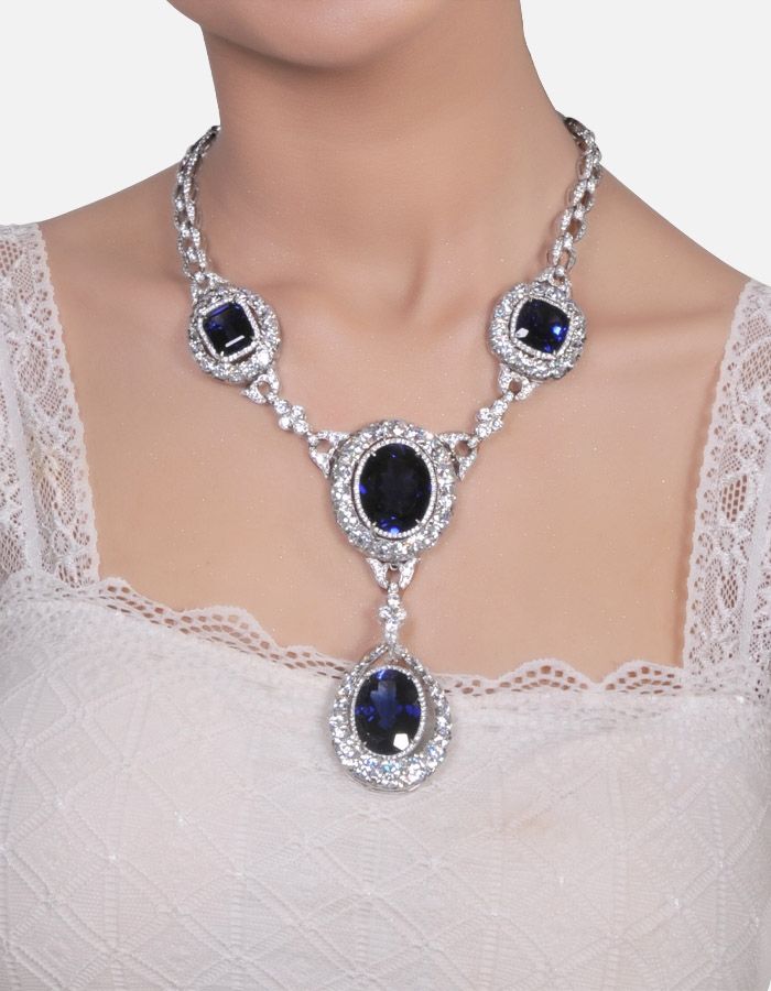 sapphire necklace tiffany