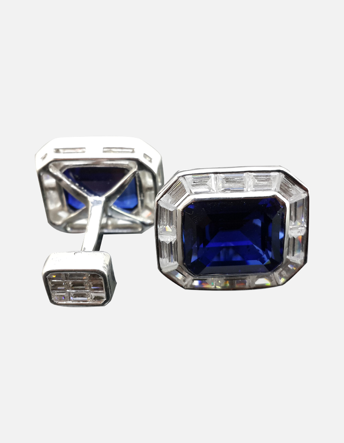 silver cufflink