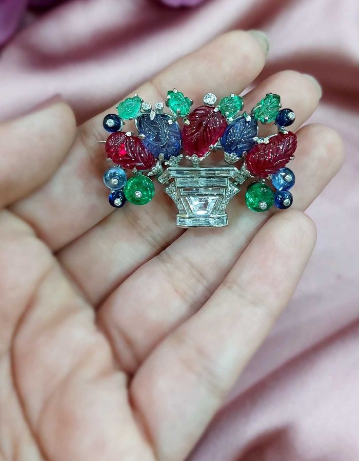 Colorful Flower Brooch