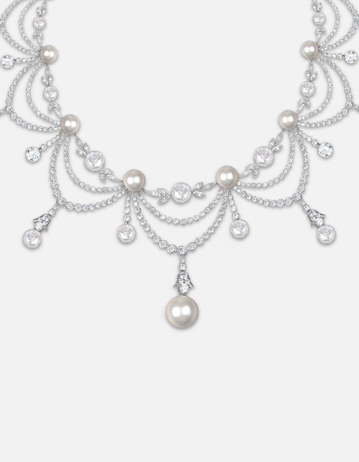 pearl statement necklace