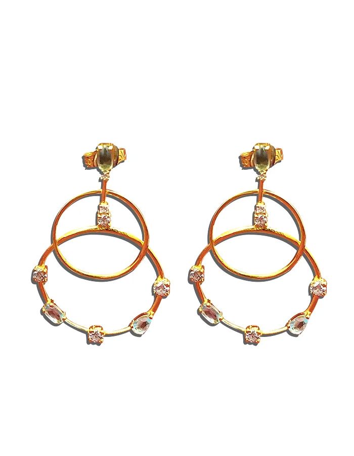 Gold hoop earrings