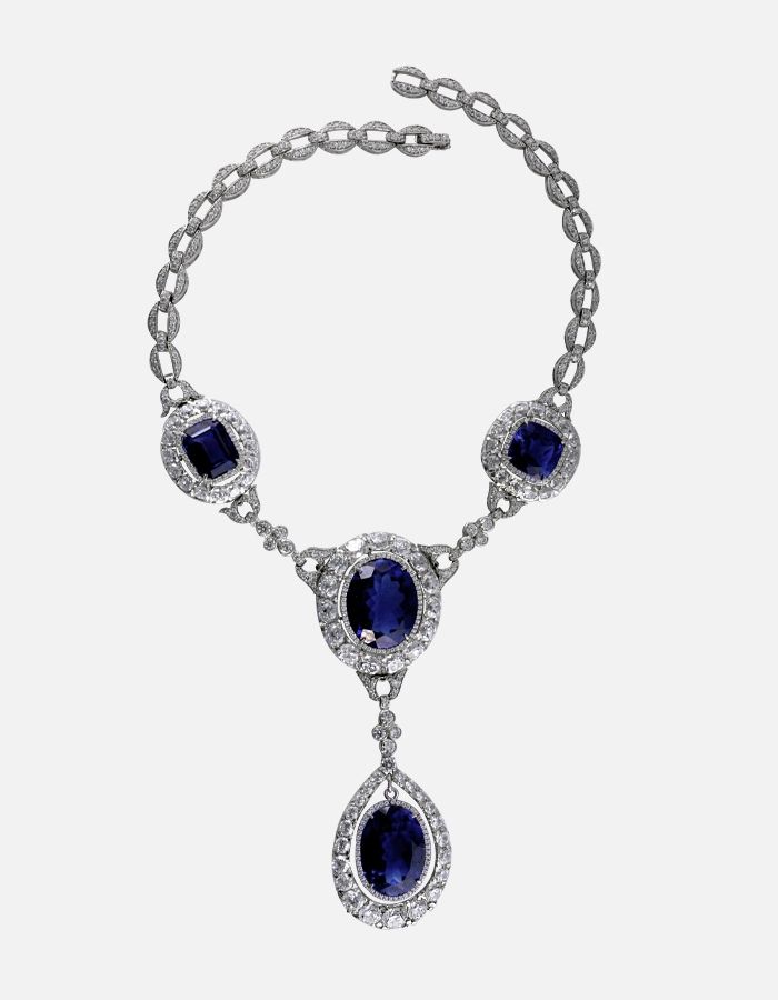 natural sapphire necklace