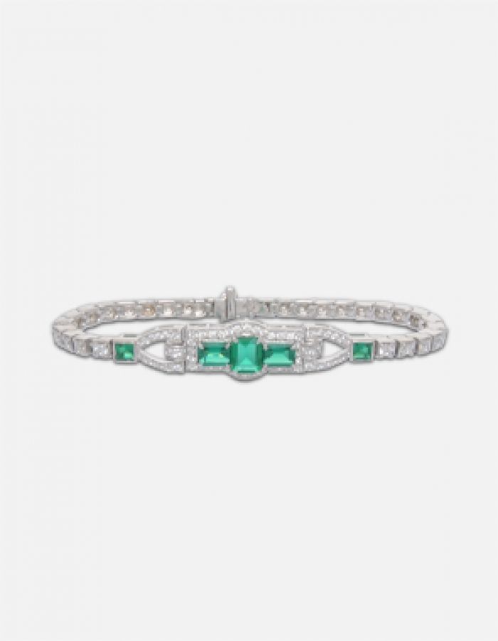 vintage art deco diamond bracelet