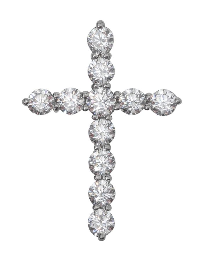 round cross pendant