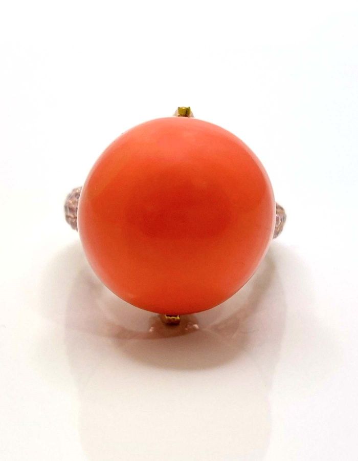 orange coral ring