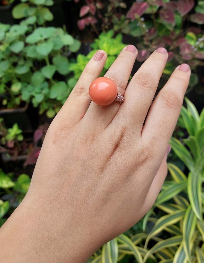 synthetic coral ring