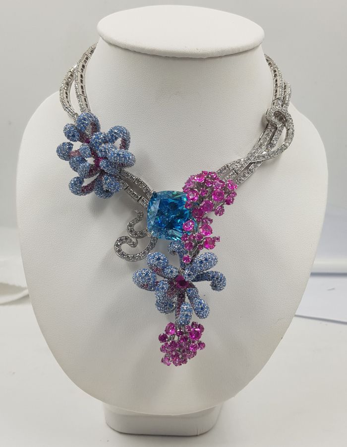 floral statement necklace