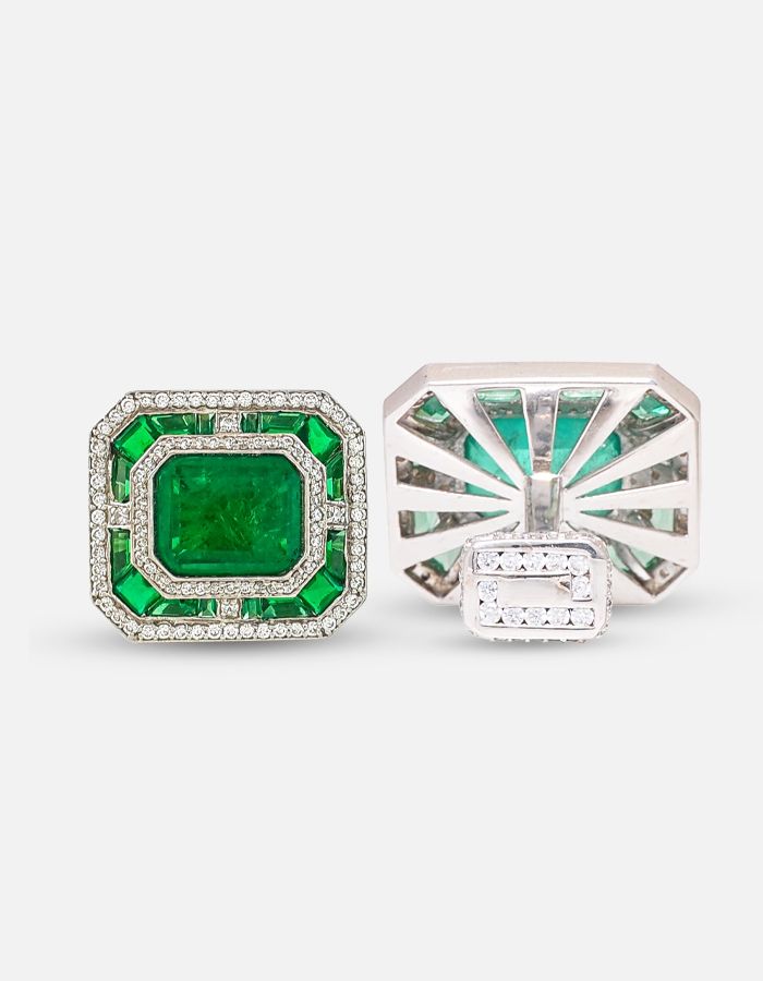 diamond cufflinks