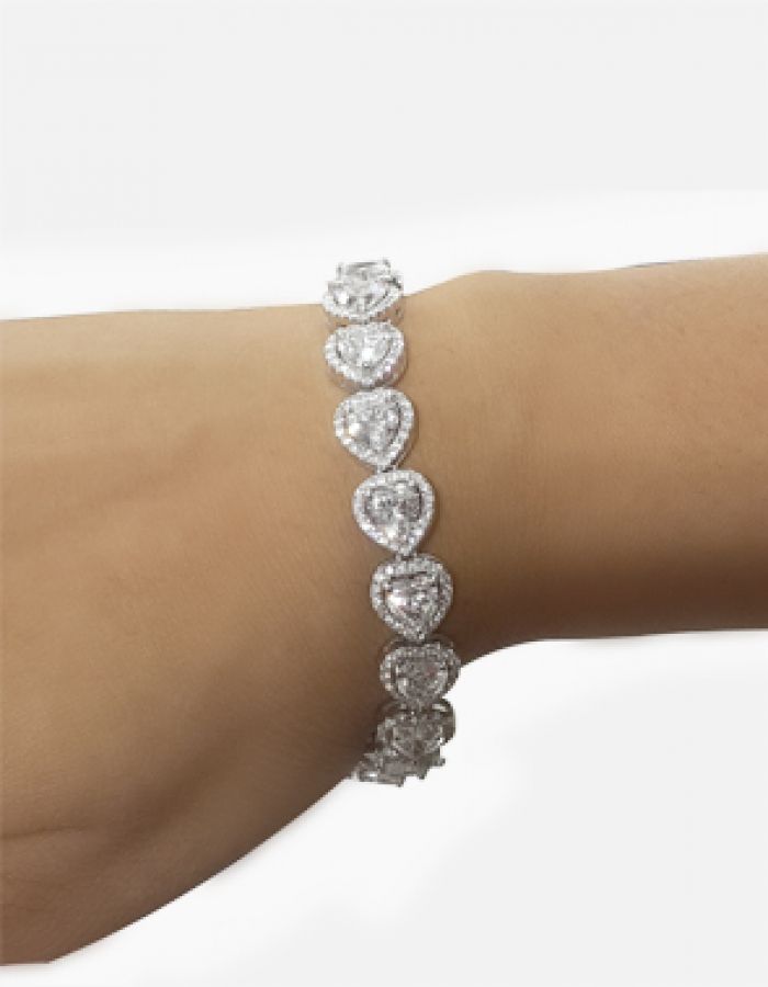 cubic zirconia tennis bracelet