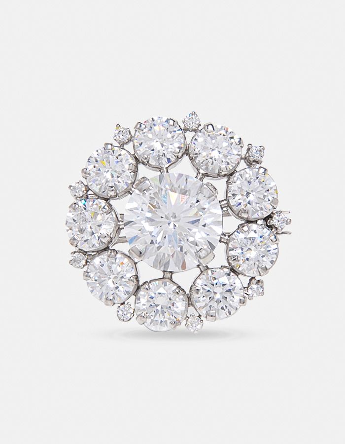 CZ brooch