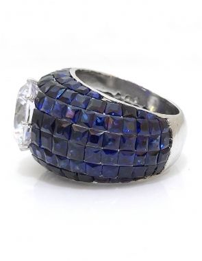 blue sapphire engagement rings