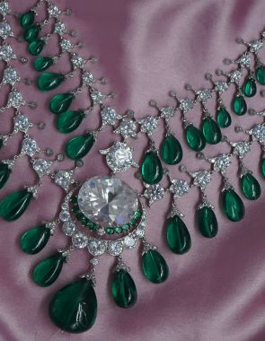 Zambian Emerald Statement Necklace