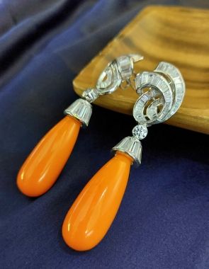 swarovski drop earrings