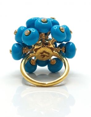 turquoise cocktail ring for women