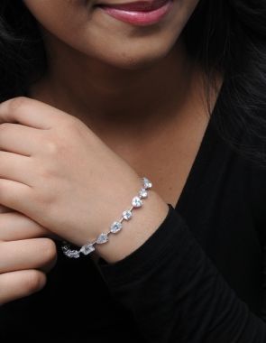 cubic zirconia tennis bracelet