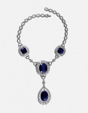 natural sapphire necklace
