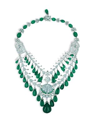 Teardrop Zambian Emerald Necklace