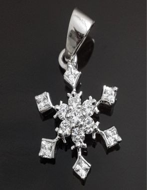 Snowflake brooch