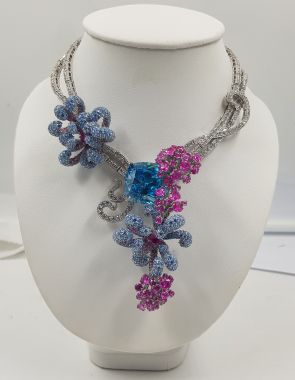 floral statement necklace
