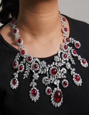 red ruby necklace