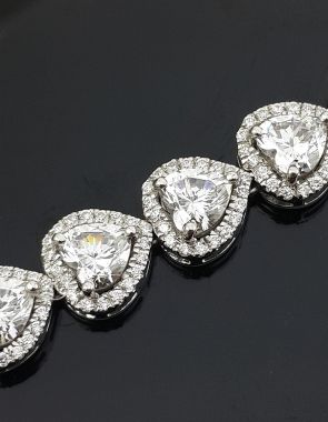 lab grown diamond tennis bracelet