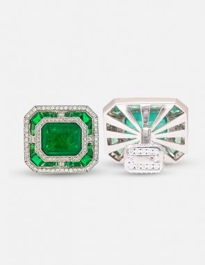 diamond cufflinks