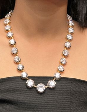 sterling silver statement necklace